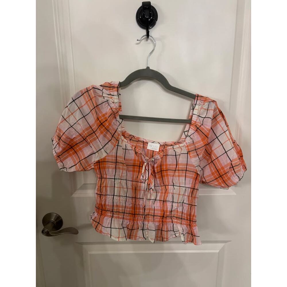 Smocked Ruffle Crop Top